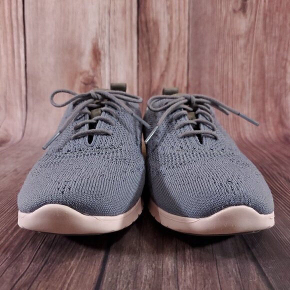 Cole Haan Womens 8.5 B Zerogrand Grand OS Gray Knit Oxford Wingtip Shoes W06727 - Picture 5 of 15